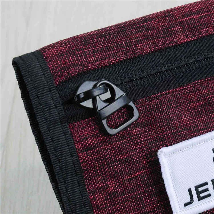 Jeminal 32139 Canvas Sect Best Best Holder Держатель Значка Регулируемый Lanyard - Красное Вино