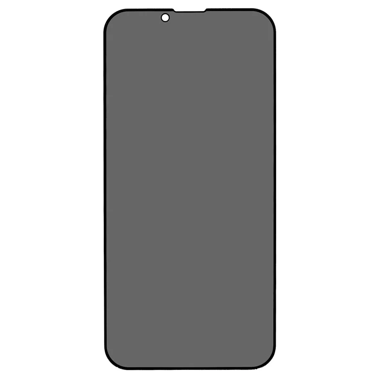 Para iPhone 14 de 6.1 pulgadas Película de vidrio antirreflejos de alta resistencia de aluminio-silicio Protección de privacidad antiespía Antidesgaste Impresión de seda completa Protector de pantalla de vidrio templado