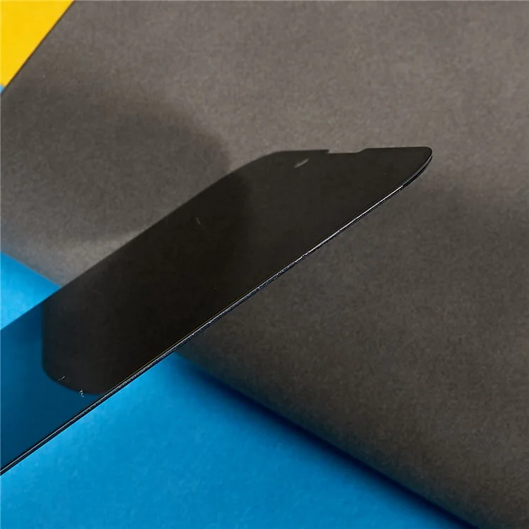 Para iPhone 14 de 6.1 pulgadas Película de vidrio antirreflejos de alta resistencia de aluminio-silicio Protección de privacidad antiespía Antidesgaste Impresión de seda completa Protector de pantalla de vidrio templado