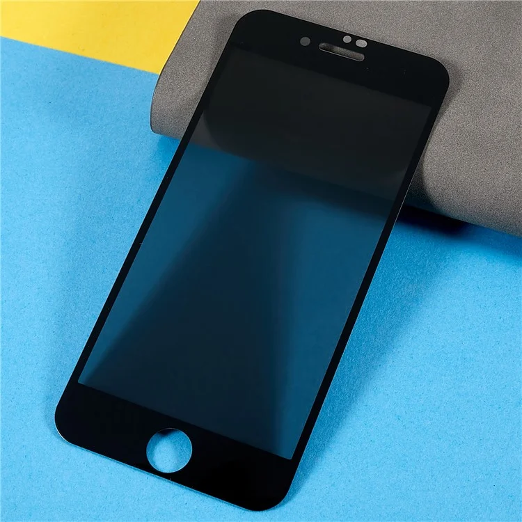 For iPhone SE (2022) / (2020) / 7 / 8 4.7 inch Anti-spy Full Screen Protector Full Glue Silk Printing High Aluminium-silicon Glass Film