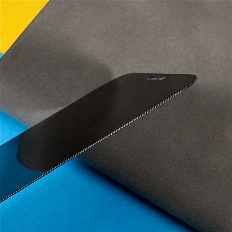 Para iPhone 12 / 12 Pro 6.1 polegadas Anti-spy Silk Printing Full Screen High Aluminium-silicon Glass Film Full Glue Anti-scratch Tempered Glass Screen Protector