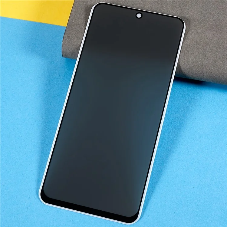 Für Xiaomi Redmi Note 11 Pro 4g (MediaTek) / Anmerkung 11 Pro 5G (Qualcomm) Vollbildschutz Anti-spy Seidendruck Voller Aluminium-silicon-glasfilm