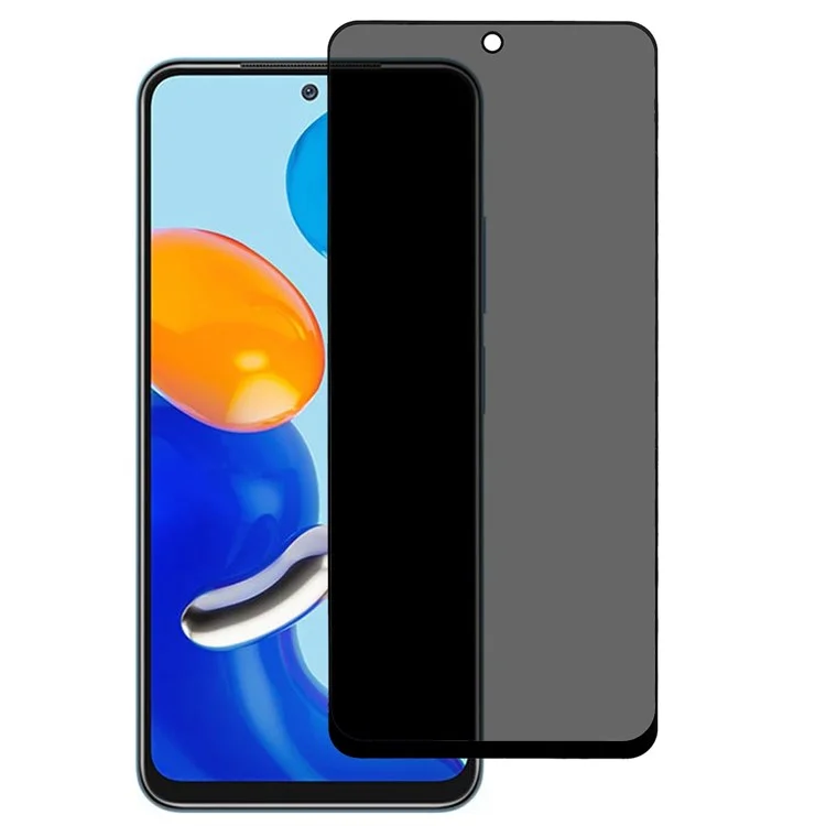 Для Xiaomi Redmi Note 11 4G (Qualcomm) / Note 11S 4G Full Glue Full Cover Screen Protector Silk Printing Anti-spy High Aluminium-silicon Glass Film