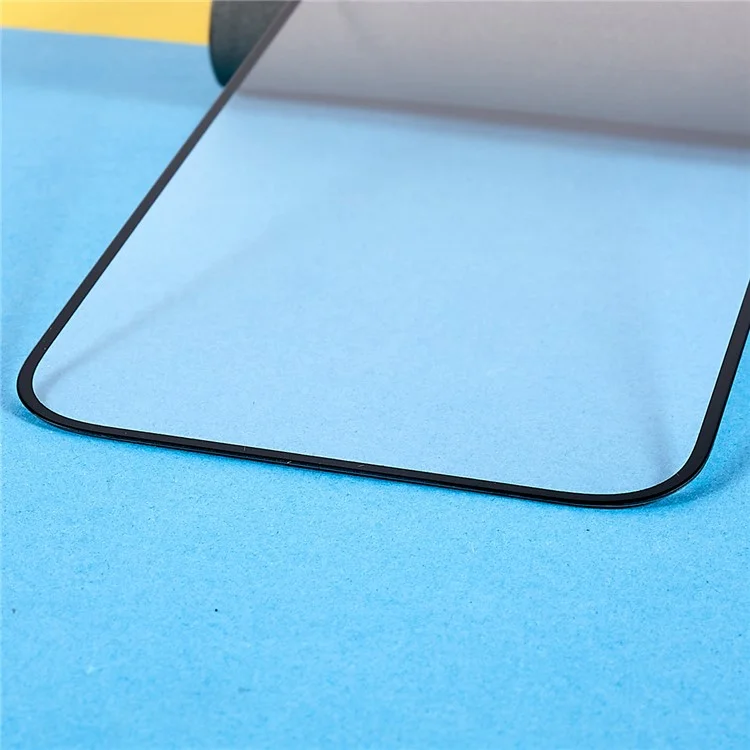 Side Glue 9D Tempered Glass Film for iPhone 14 Pro 6.1 Inch, Anti-Broken Silk Printing Full Covering Screen Protector