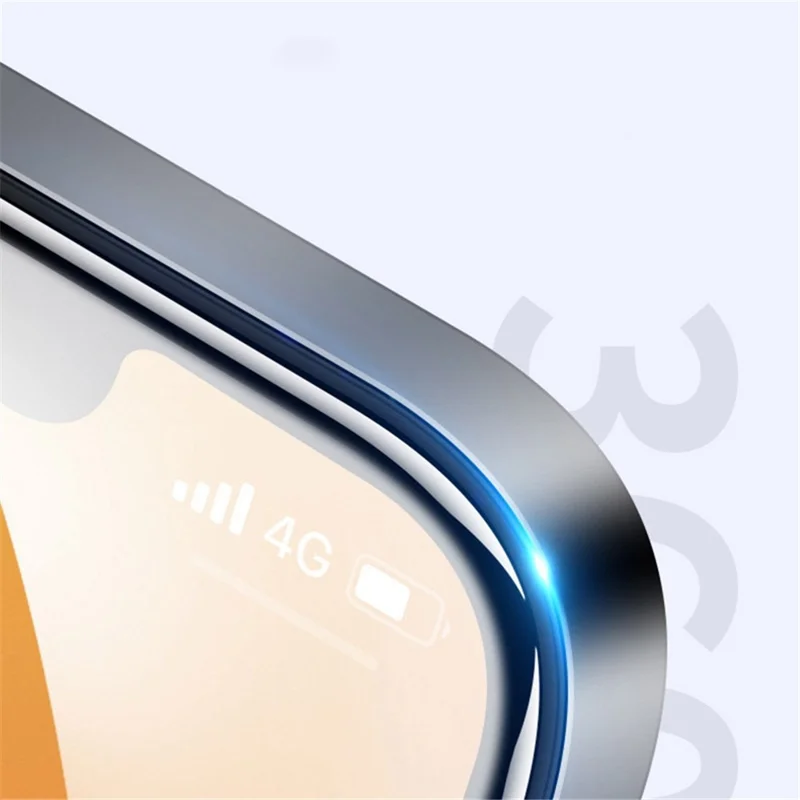 Для iPhone 14 Pro Max 6,7 дюйма Полностью закрывающая экран телефона Защитная пленка Закаленное стекло Алюминий-кремний