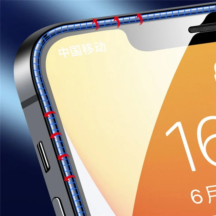 Para iPhone 14 Plus Super Clear Smooth Phone Screen Film Anti-fingerprint Full Covering Anti-explosion High Aluminium-silicon Glass Screen Protector