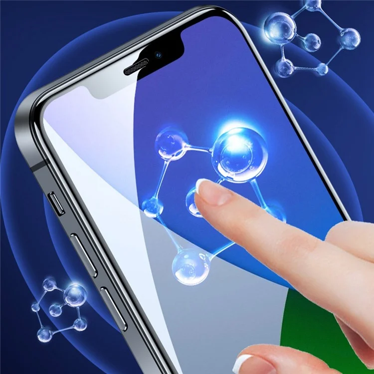 Pour iPhone 14 6.1 pouces Haute Transparence Anti-explosion Anti-empreintes Haute Verre Aluminium-silicium Full Covering Film Protecteur d'Écran