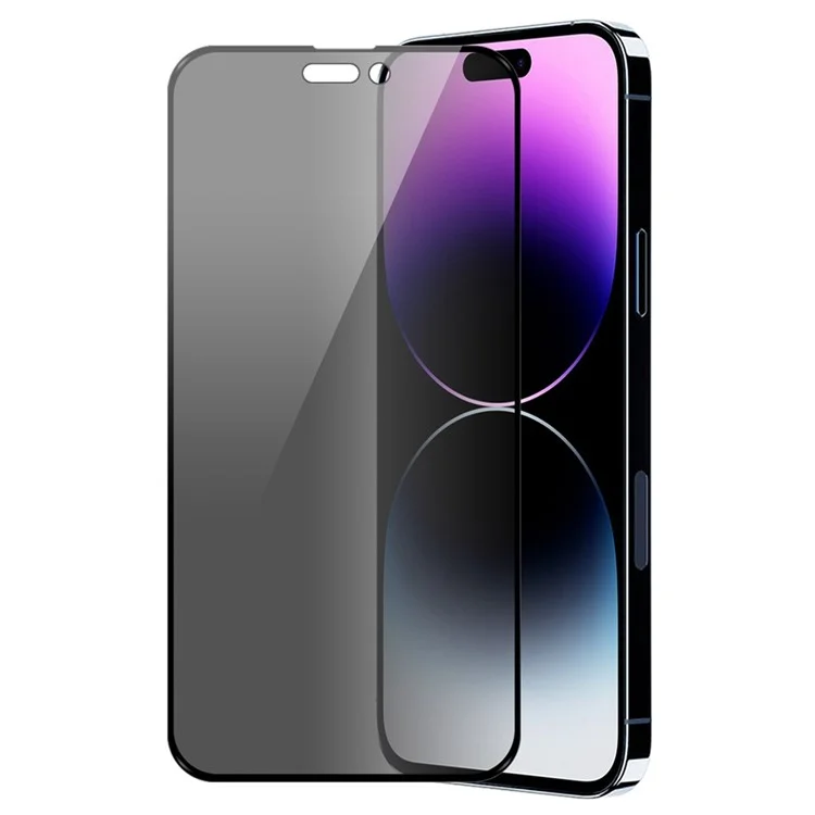 ENKAY HAT PRINCE For iPhone 14 Pro Max 6.7 inch 28 Degree Anti-spy Tempered Glass Full Screen Protector HD Clear Anti-glare Film
