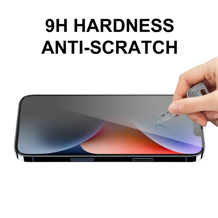 ENKAY HAT PRINCE Tempered Glass Full Screen Protector for iPhone 14 6.1 inch, 28 Degree Anti-spy Anti-explosion Full Glue Film