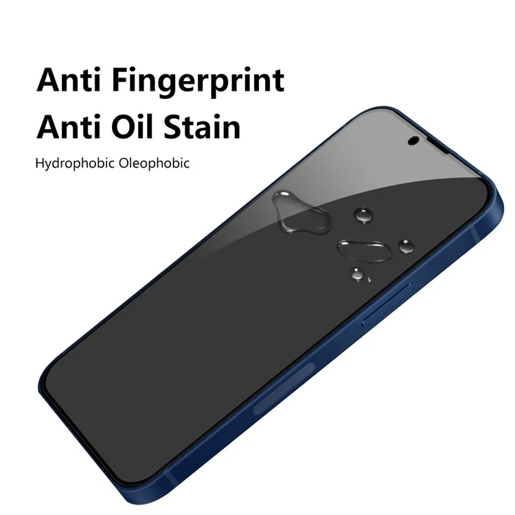 ENKAY HAT PRINCE Tempered Glass Full Screen Protector for iPhone 14 6.1 inch, 28 Degree Anti-spy Anti-explosion Full Glue Film