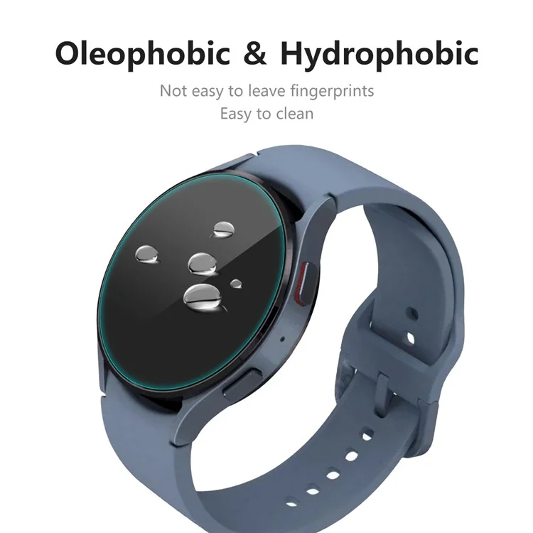 ENKAY HAT PRINCE per Samsung Galaxy Watch5 40mm High Vetro in alluminio e silicio Protettore dello schermo 0,2 mm Chiaro Elevata sensibilità al tocco Pellicola antiesplosione Full Glue