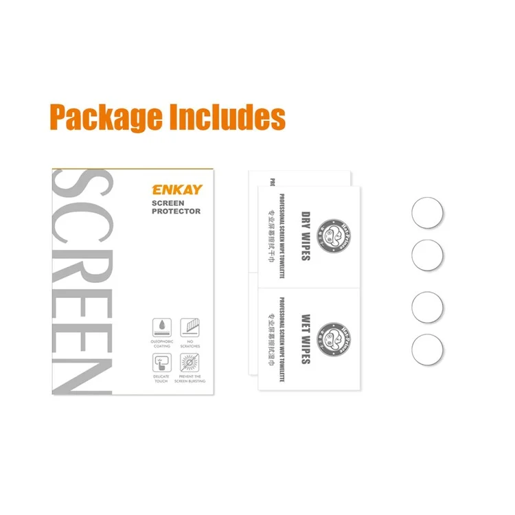 ENKAY HAT PRINCE 2 Sets pour iPhone 14 6.1 pouces / 14 Plus Protecteur d'objectif de caméra 0.2mm Film en verre trempé à colle intégrale (2Pcs / Set)
