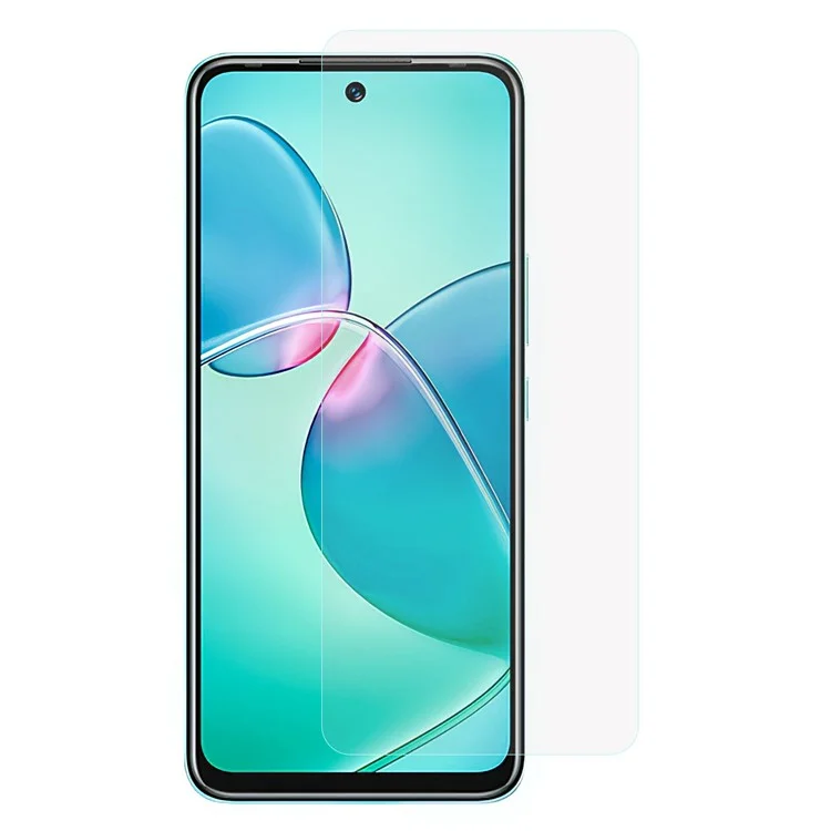 Für Infinix Hot 12 Play NFC 4G Explosionsgeschützter Bildschirmschutz 0,3 mm Bogenrand Empfindlicher Touchscreen Gehärtetes Glasfilm