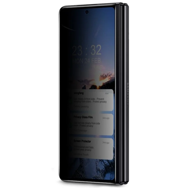 Imak Para Samsung Galaxy Z Fold4 5G Protector de Productor de Pantalla de Vidria Templada Anti-spy