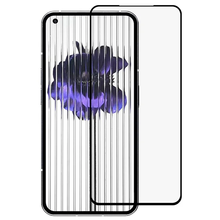 For Nothing phone (1) 5G Full Glue Tempered Glass Film Shatter-proof Full Coverage HD Silk Printing Phone Screen Protector