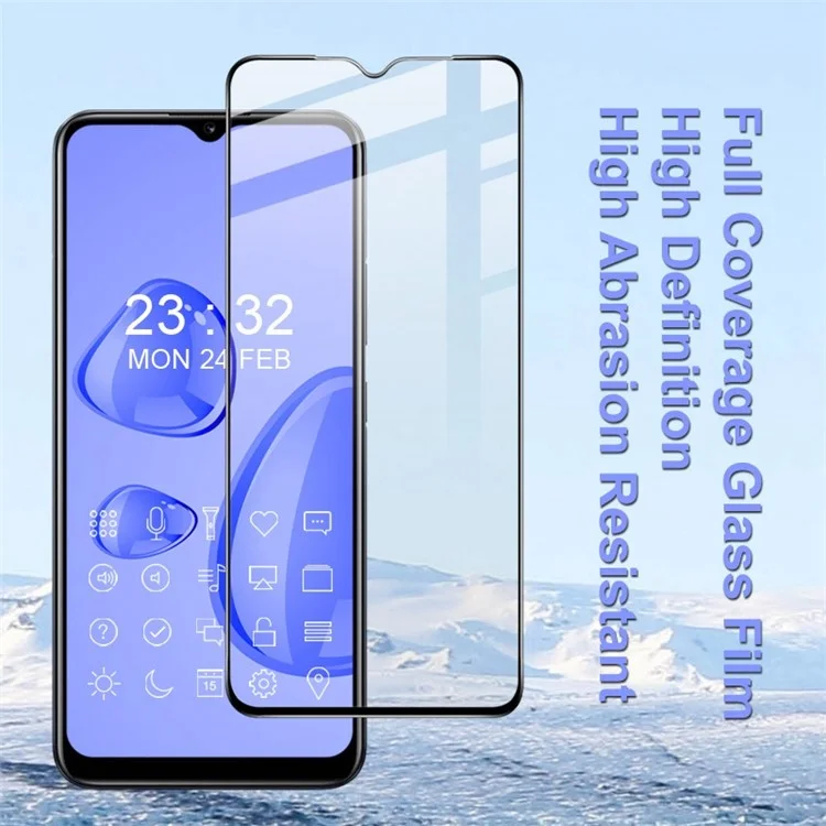 IMAK Pro+ Series for Realme Narzo 50i / Narzo 50A / C31 / Q5i 5G / vivo V23 5G Screen Protector Full Cover Full Glue Ultra Clear Shatter Protection Tempered Glass Film
