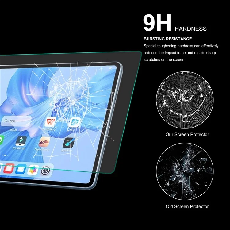Enkay Hat Prince Para Huawei Matepad Pro 11 (2022) 0,33mm 9h Filme de Vidro Temperado 2.5D Arc Edge Full Glue Anti-explosão Protetor