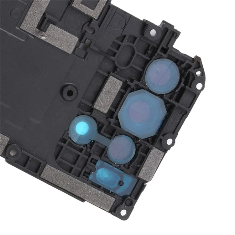 Pour Xiaomi Redmi Note 9 4G (Qualcomm Snapdragon 662) M2010J19SC / Redmi 9t OEM Motherboard Couvercle de Protection Avec Couvercle de la Lentille à Anneau de Caméra (sans Logo) - le Noir