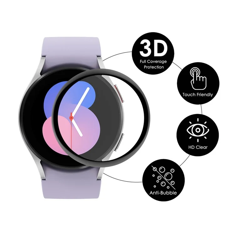 ENKAY HAT PRINCE 2Pcs / Set for Samsung Galaxy Watch 5 40mm Screen Protector 3D Curved Soft PC Edge + PMMA Full Coverage HD Clear Film