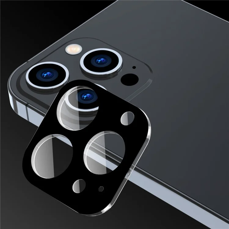 ENKAY SOMBRERO PRÍNCIPE Para iPhone 14 Pro 6.1 pulgadas / 14 Pro Max 6.7 pulgadas Protector de lente de cámara de cobertura total Ultra Clear Silk Printing Película de vidrio templado