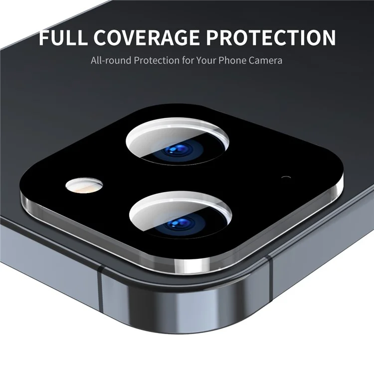 ENKAY HAT PRINCE Pour iPhone 13 6.1 pouces / 13 mini 5.4 pouces Film en verre trempé de protection pour l'objectif de la caméra Impression de soie Protecteur d'objectif