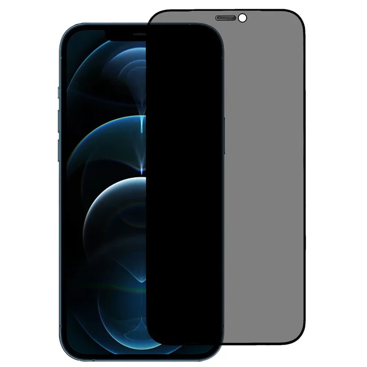 Für Iphone 12 Pro Max 6,7 Zoll Hochaluminium-silicon Glass Privacy Screen Protector Seidendruck Voller Abdeck