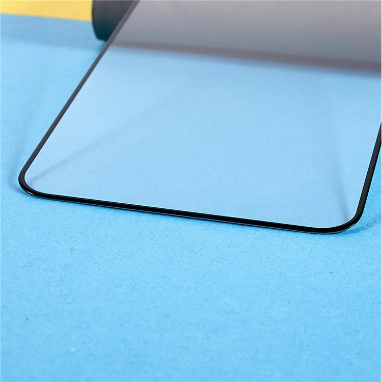 For iPhone 11 Pro Max / XS Max 6.5 inch 9H High Aluminum-silicon Glass Screen Protector Silk Printing Edge Anti-static Full Cover Ultra Clear Film with Dust-proof Net