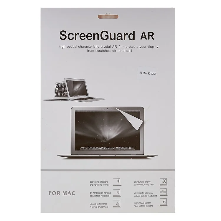 Защитная пленка для экрана MacBook Air 13 дюймов (2022) M2 A2681, высокое разрешение, полное покрытие, противоцарапинная защита для ноутбука