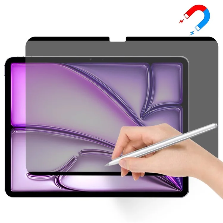 Para iPad Air 11 (2024) Protetor de Tela de Privacidade Destacável Magnético Anti-Impressão Digital Filme PET