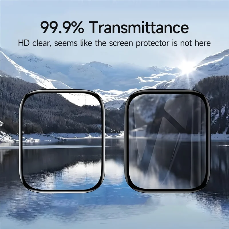 WIWU JD-107 For Apple Watch Series 7 / 8 41mm PMMA Screen Protector Smart Watch Screen Film with Install Tool