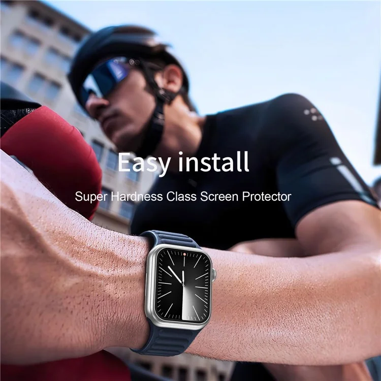 WIWU JD-106 For Apple Watch Series 6 / 5 / 4 / SE / SE (2022) / SE (2023) 44mm Tempered Glass Screen Protector Watch Screen Film - Silver