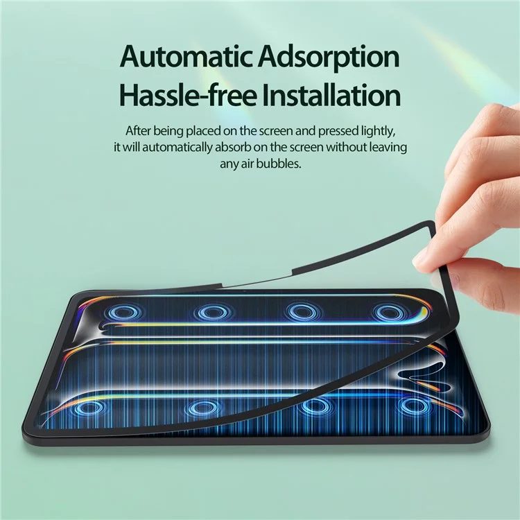 DUX DUCIS Naad Series para iPad Pro 11 (2024) Protetor de Tela Filme de Toque de Papel Opaco PET Removível, Reutilizável 