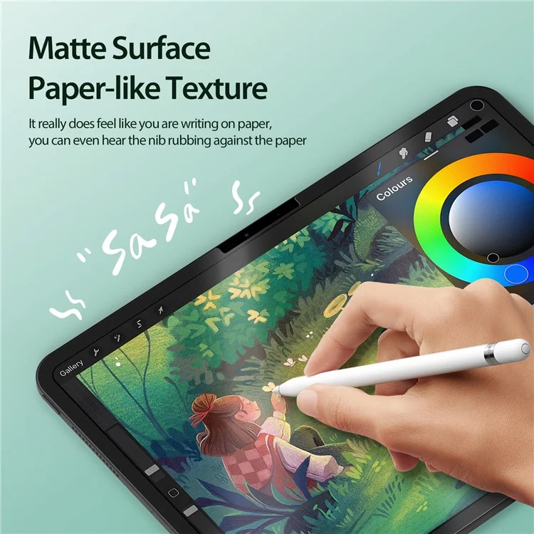 DUX DUCIS Naad Series para iPad Pro 11 (2024) Protetor de Tela Filme de Toque de Papel Opaco PET Removível, Reutilizável 