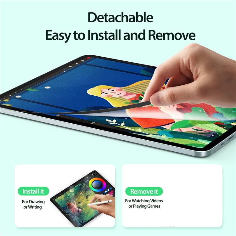 DUX DUCIS Naad Series for iPad Air 13 (2024) Protetor de Tela Semelhante a Papel Destacável Película Mate de PET para Tablet