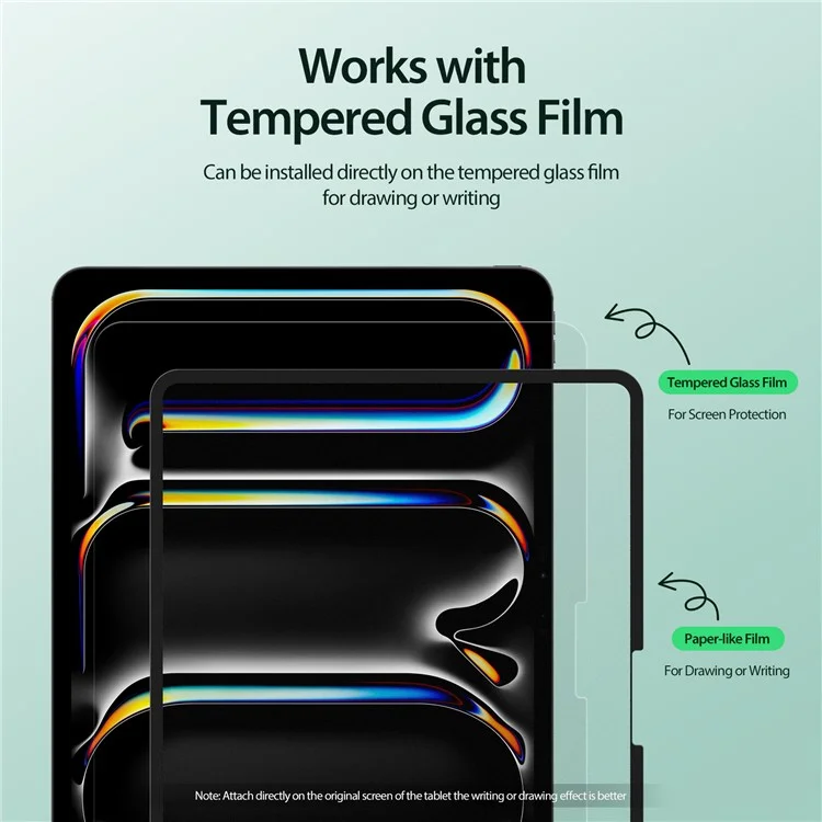 DUX DUCIS Naad Series per iPad Pro 13 (2024) Pellicola Protettiva Opaca PET Paperfeel Removibile e Riutilizzabile
