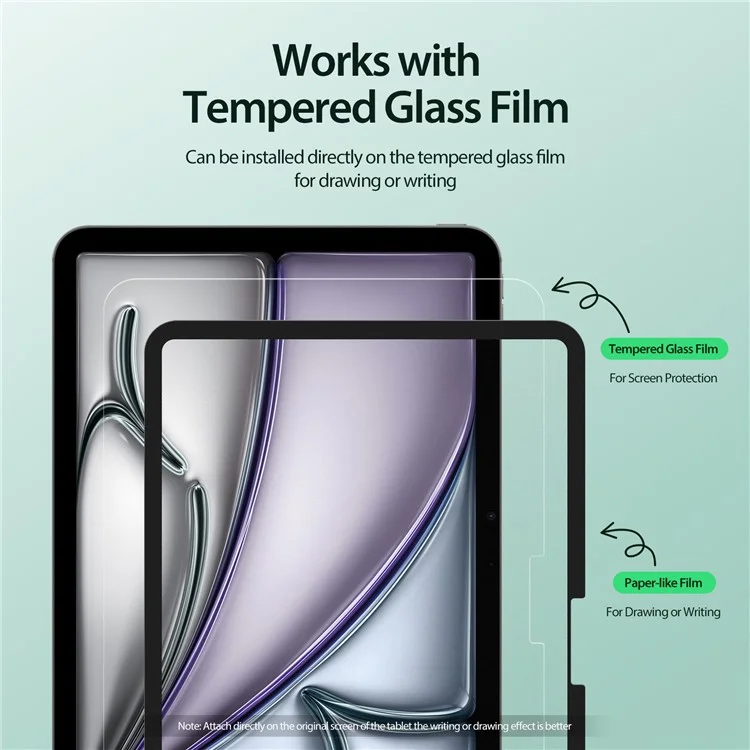 DUX DUCIS Naad Series for iPad Air 11 (2025) / (2024) Paper-Like Screen Protector Removable Matte PET Film, Reusable