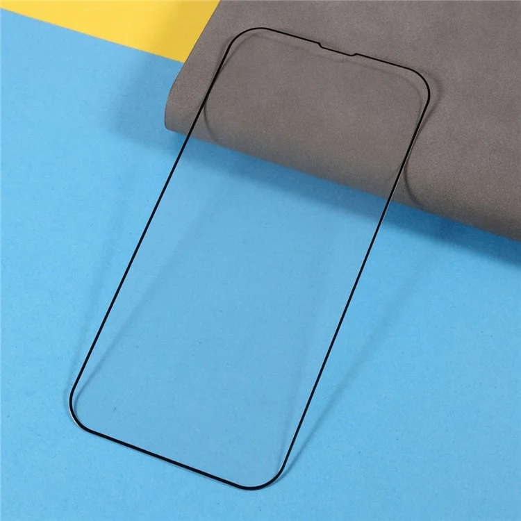 For iPhone 14 Plus 9D Full Coverage Silk Print HD Tempered Glass Film Full Glue Anti-explosion Screen Protector