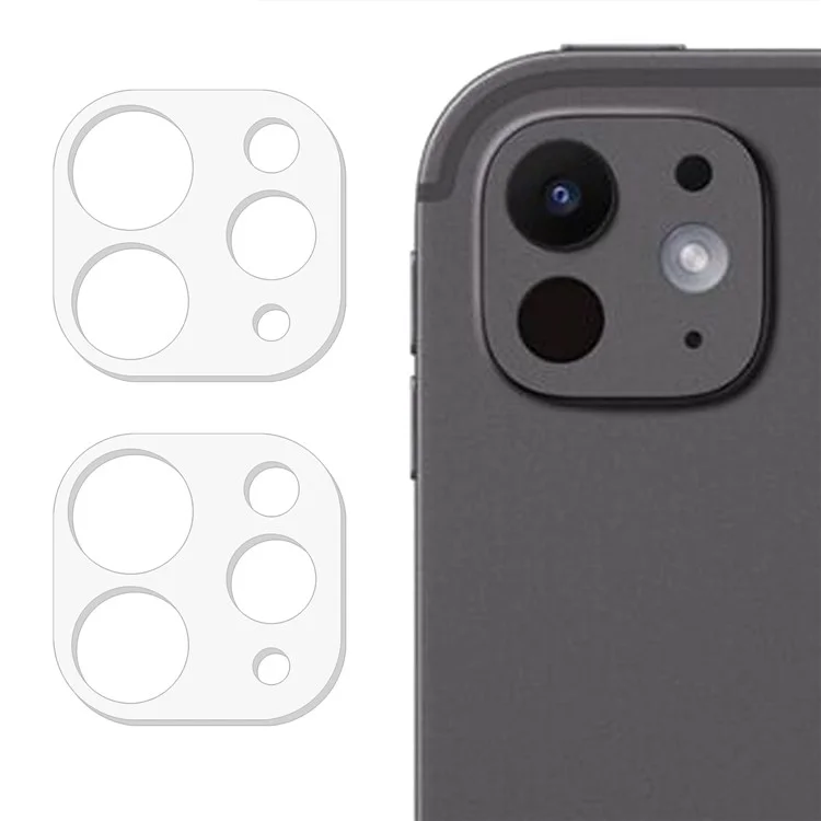2 Stück für iPad Pro 11 (2024) / Pro 13 (2024) Panzerglas-Kameraobjektiv-Schutz (3D-Bogenrand)