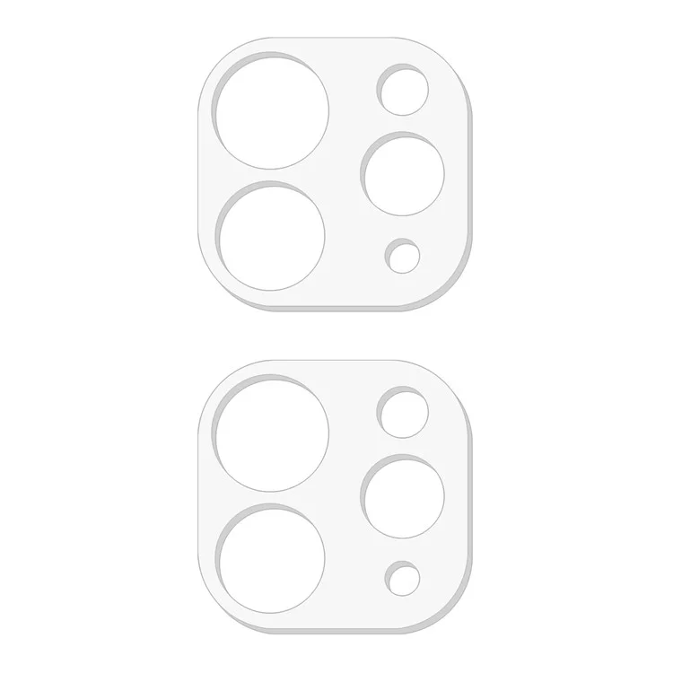 2 Stück für iPad Pro 11 (2024) / Pro 13 (2024) Panzerglas-Kameraobjektiv-Schutz (3D-Bogenrand)