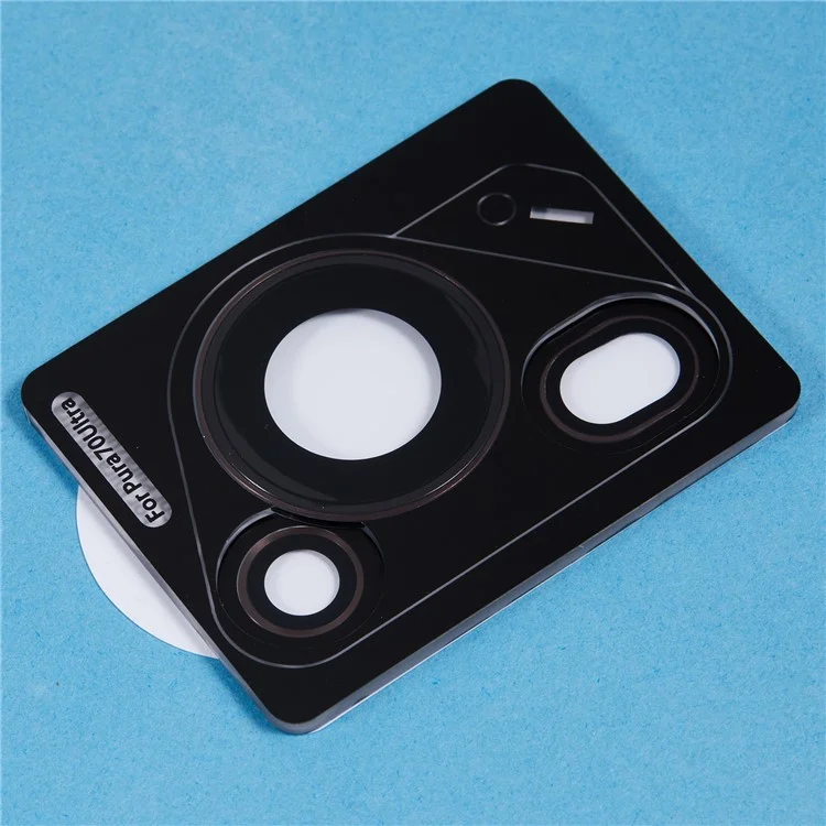 1 set pour Huawei Pura 70 Ultra Protection d'objectif de caméra en verre trempé Film de protection d'objectif arrière - Brun