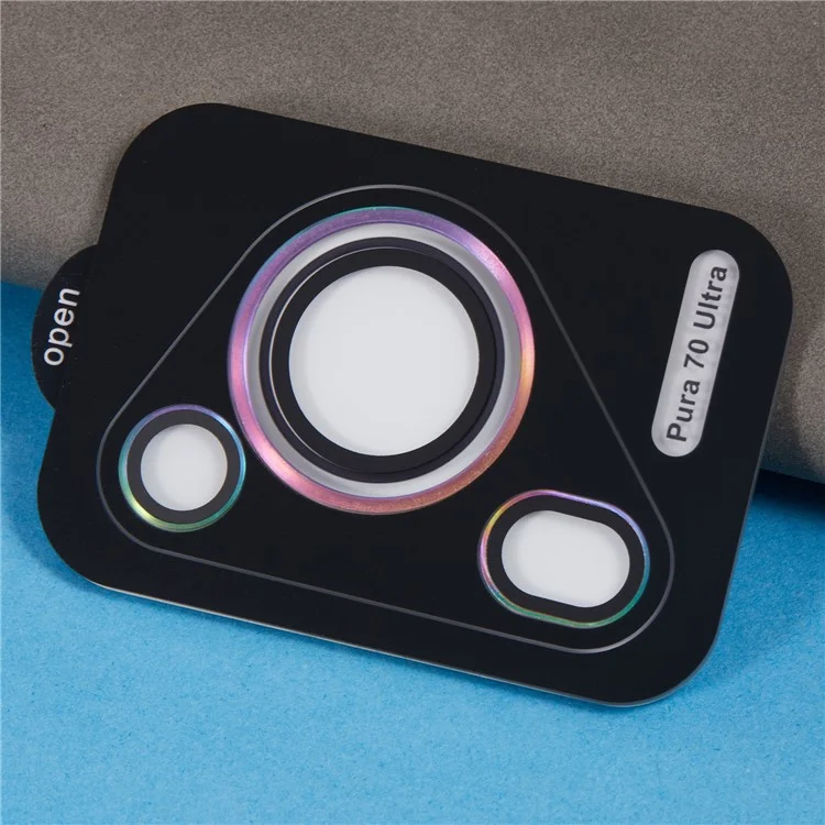 1 Set For Huawei Pura 70 Ultra Tempered Glass Camera Lens Protector Individual Rear Lens Film - Multicolor