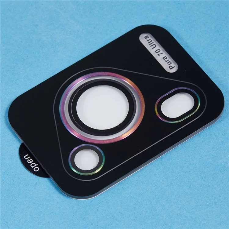 1 Set For Huawei Pura 70 Ultra Tempered Glass Camera Lens Protector Individual Rear Lens Film - Multicolor