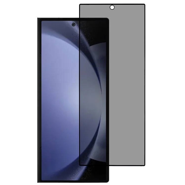 Per Samsung Galaxy Z Fold6 5G Privacy Screen Protector Silk Printing Frame Full Glue Tempered Glass Film (Outer Screen)