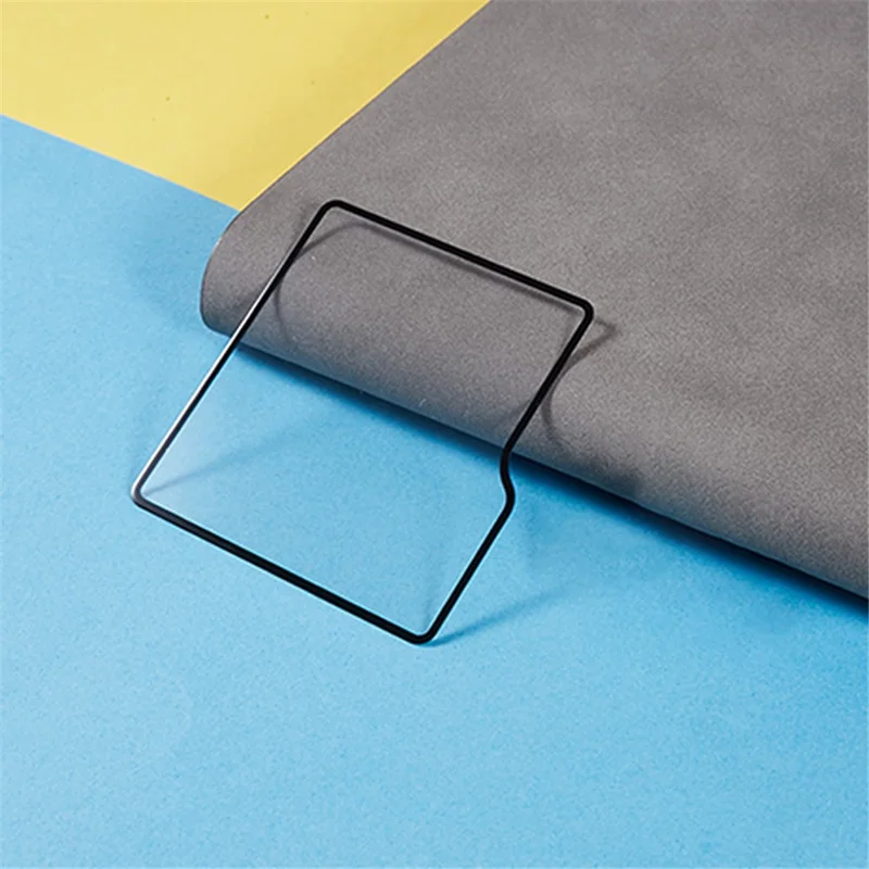 For Samsung Galaxy Z Flip7 FE 5G / Z Flip6 5G / Z Flip5 5G Screen Protector Silk Printing Tempered Glass Full Glue Film (Outer Screen)