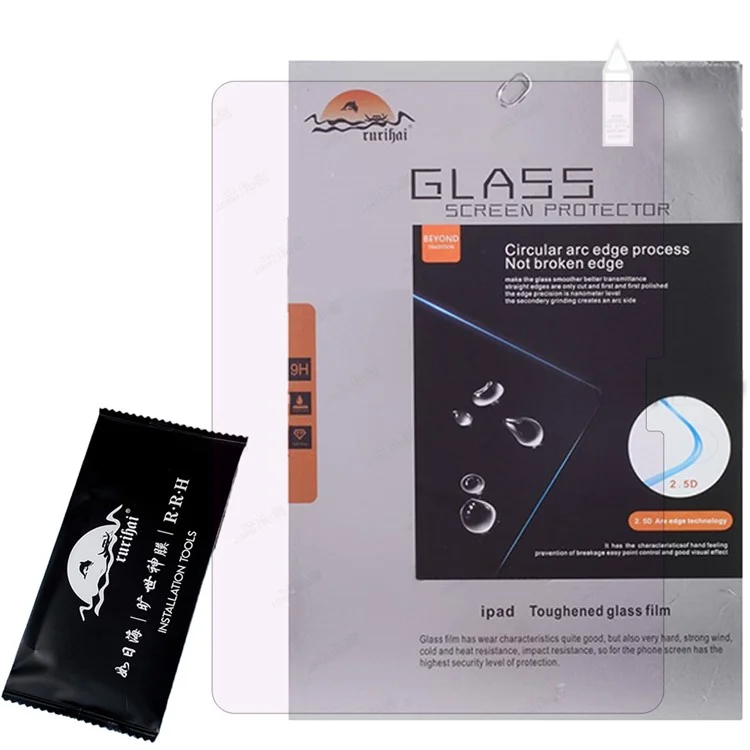 RURIHAI Para iPad Pro 11 (2024) Protetor de Tela Anti-Raio Azul Alto Vidro de Alumínio-Silício