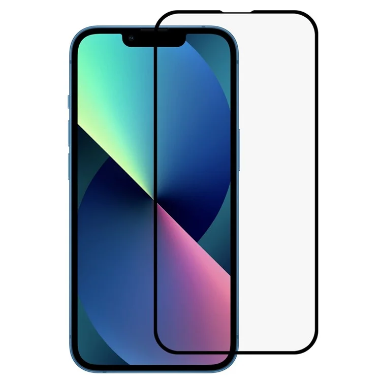 Per iPhone 14 Plus Anti-blue-ray Eye Protection Tempered Glass Film Full Coverage Full Glue Silk Printing Clear Anti-fingerprint Screen Protector