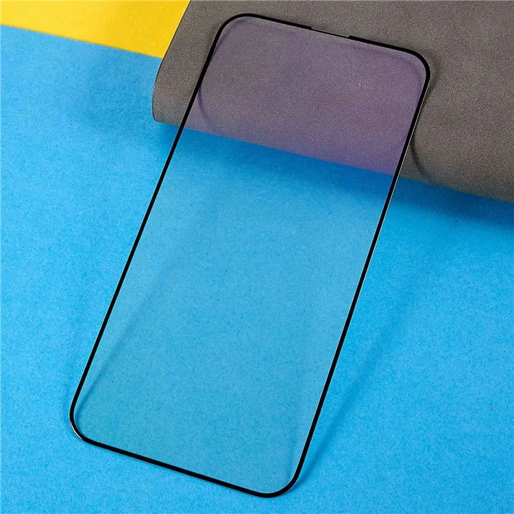 Per iPhone 14 Plus Anti-blue-ray Eye Protection Tempered Glass Film Full Coverage Full Glue Silk Printing Clear Anti-fingerprint Screen Protector