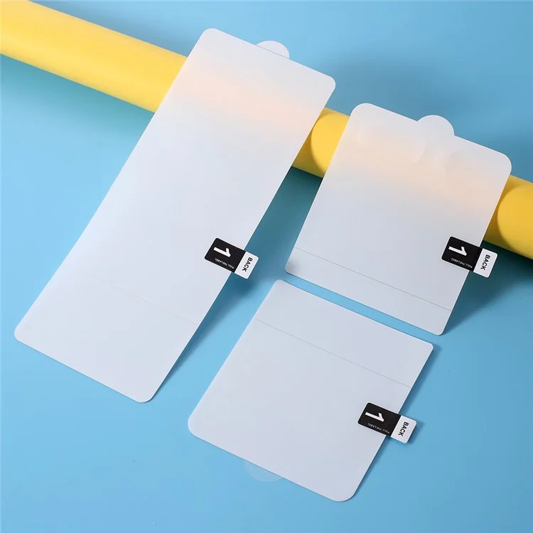 Für Samsung Galaxy Z Flip6 5G Bildschirmschutz-Set, Vorder- + Rückseite Vollständige Abdeckung TPU+PET Hydrogel-Folie