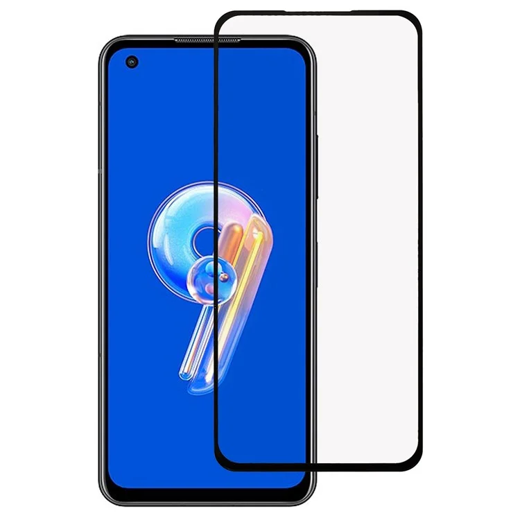 Per Asus Zenfone 9 5G Copertura completa Anti-usura Stampa serigrafica Full Glue Film HD Vetro temperato Screen Protector