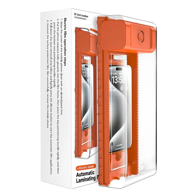 2Pcs For iPhone 13 Pro Max Anti-Spy Full Screen Protector with Automatic Dust Removal Tool